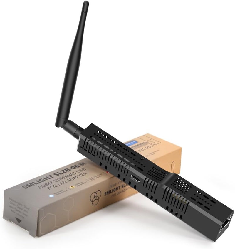 LOAMLIN SMLIGHT SLZB-06M – A Zigbee 3.0 to Ethernet, USB, and WiFi Adapter with PoE Support, Works with Zigbee2MQTT, Home Assistant, ZHA - Image 1